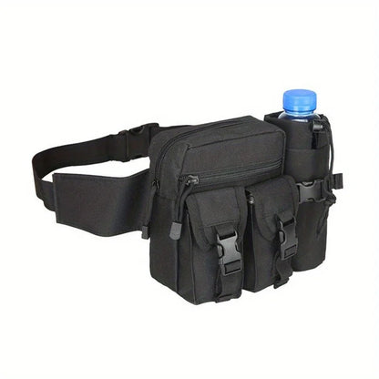Tactical Waist Pack with Water Bottle Holder – Men's Outdoor Fanny Pack