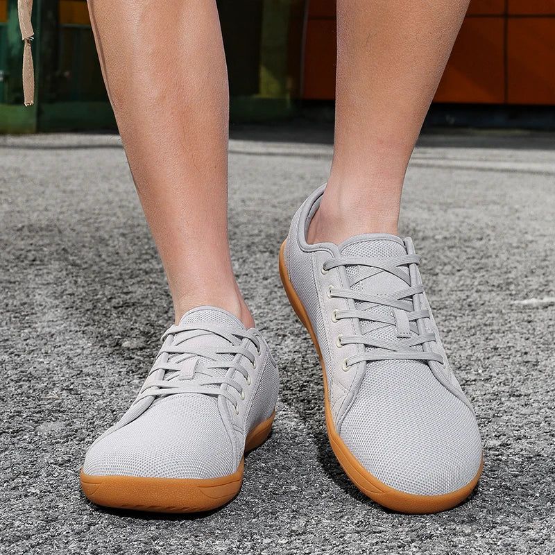 Men's Breathable Mesh Lace-Up Casual Sneakers