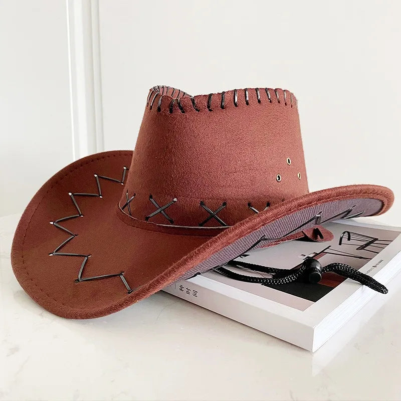 Western Cowboy Hat – Unisex Cowgirl Hat for Women & Men