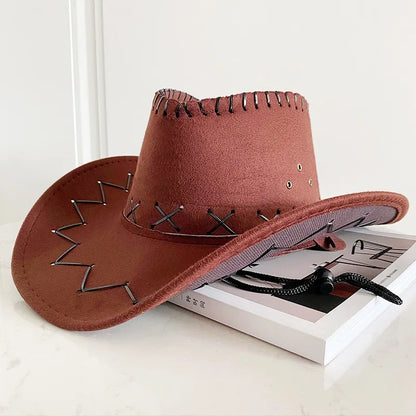 Western Cowboy Hat – Unisex Cowgirl Hat for Women & Men