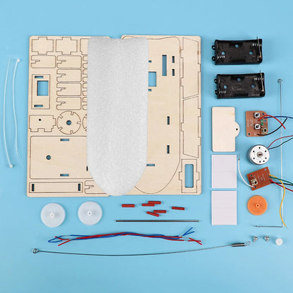 DIY STEM Wood Model Kit for Kids – 3D Assembly Science Toy (Car, Boat, Plane & More)