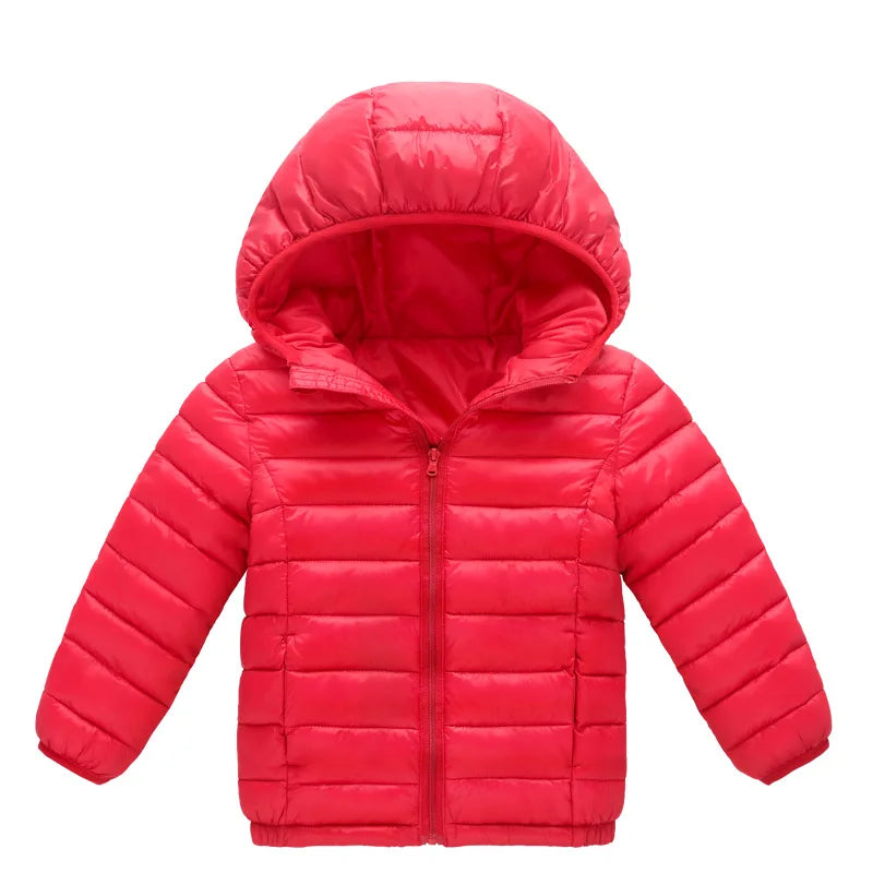 Kids Winter Puffer Down Coat – Warm Hooded Jacket for Boys & Girls