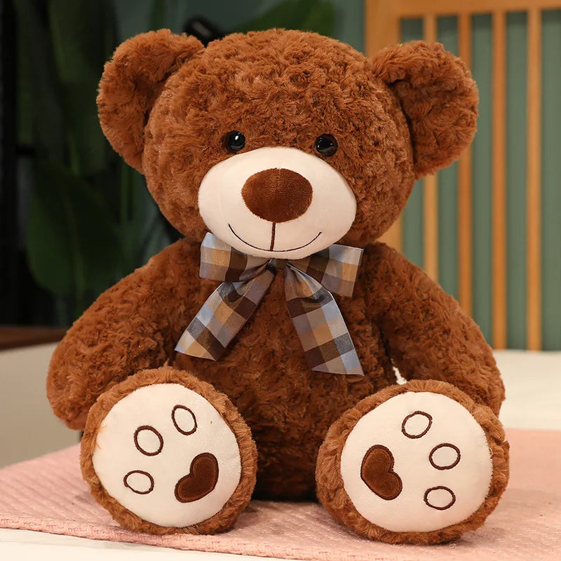 60cm Cute Classic Teddy Bear Plush Toys Kawaii Bow Tie Plushie Pillow Stuffed Soft Dolls Kids Girls