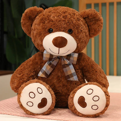 60cm Cute Classic Teddy Bear Plush Toys Kawaii Bow Tie Plushie Pillow Stuffed Soft Dolls Kids Girls