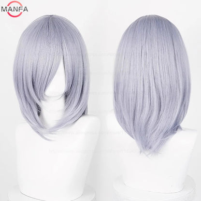 Anime Cosplay Wig - 40cm Medium Straight Wig with Bangs