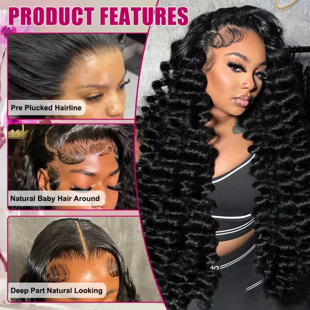Loose Deep Wave Lace Front Wig Human Hair 13x4 13x6 HD