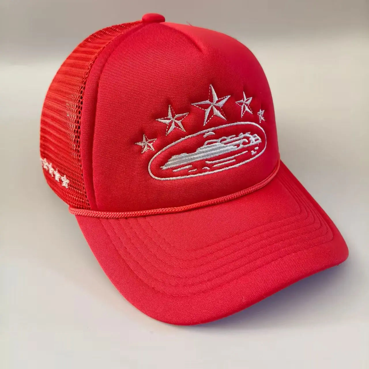 Star Embroidered Foam Trucker Cap – Adjustable Mesh Baseball Hat