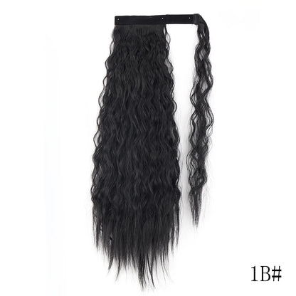 Wrap Around Ponytail Extension – Long Straight Synthetic Clip-In