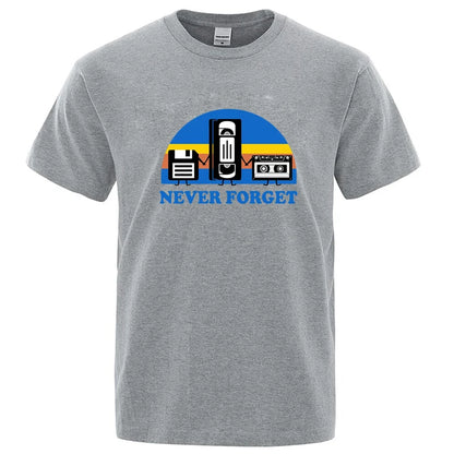 Never Forget Graphic T Shirt Funny Music Cotton Blend Tee