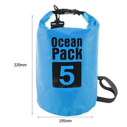 Waterproof Dry Bag – Foldable Roll-Top Pack 2L 3L 5L 10L 15L