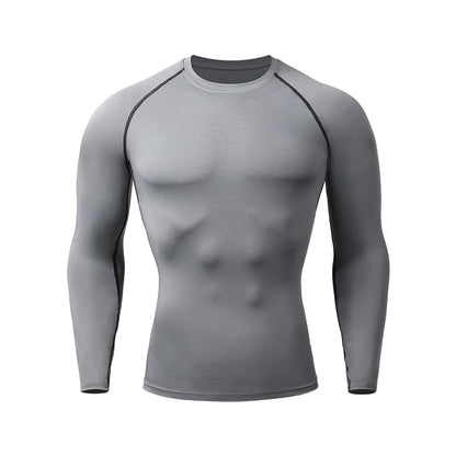 Men's Compression Shirt – Long Sleeve Rashguard for Gym & Sports