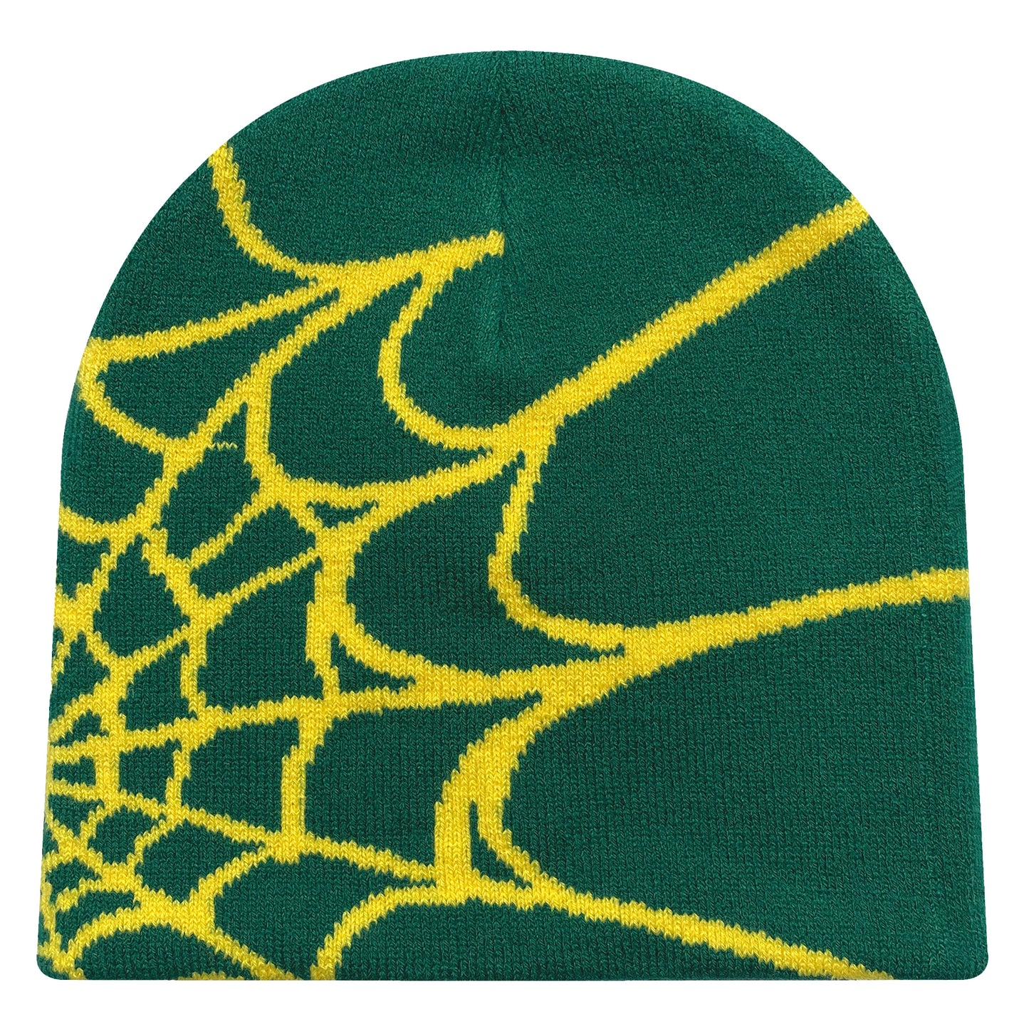 Spider Web Knit Beanie – Y2K Unisex Winter Hat
