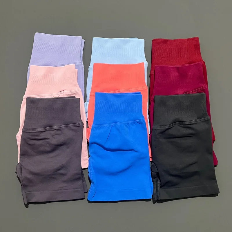 Women's Seamless High-Waist Workout Shorts – Yoga & Gym