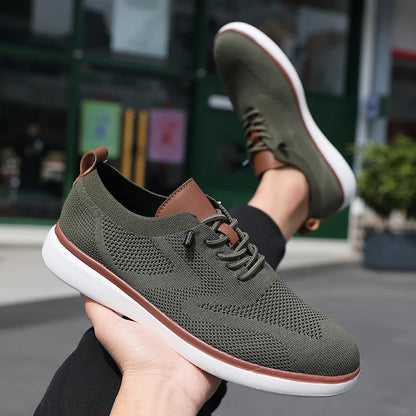 Men's Mesh Knit Sneakers – Lightweight Breathable Casual Shoes