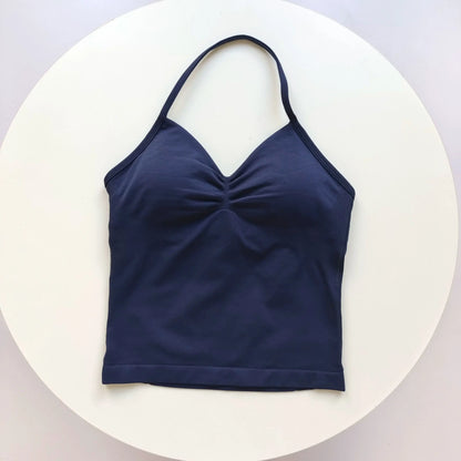Women's Open Back Sports Bra – Breathable Yoga Top
