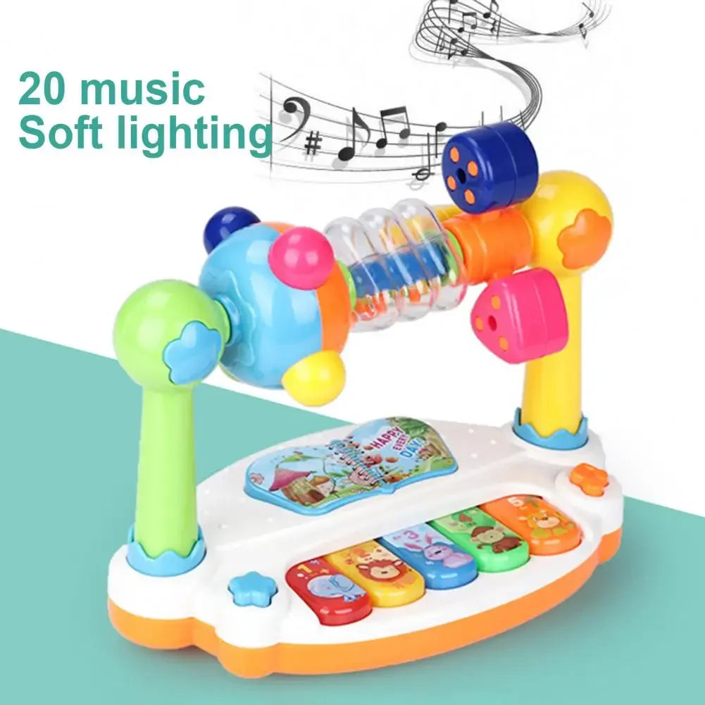 Baby Piano Toy with Rotating Music, Lights & Sound