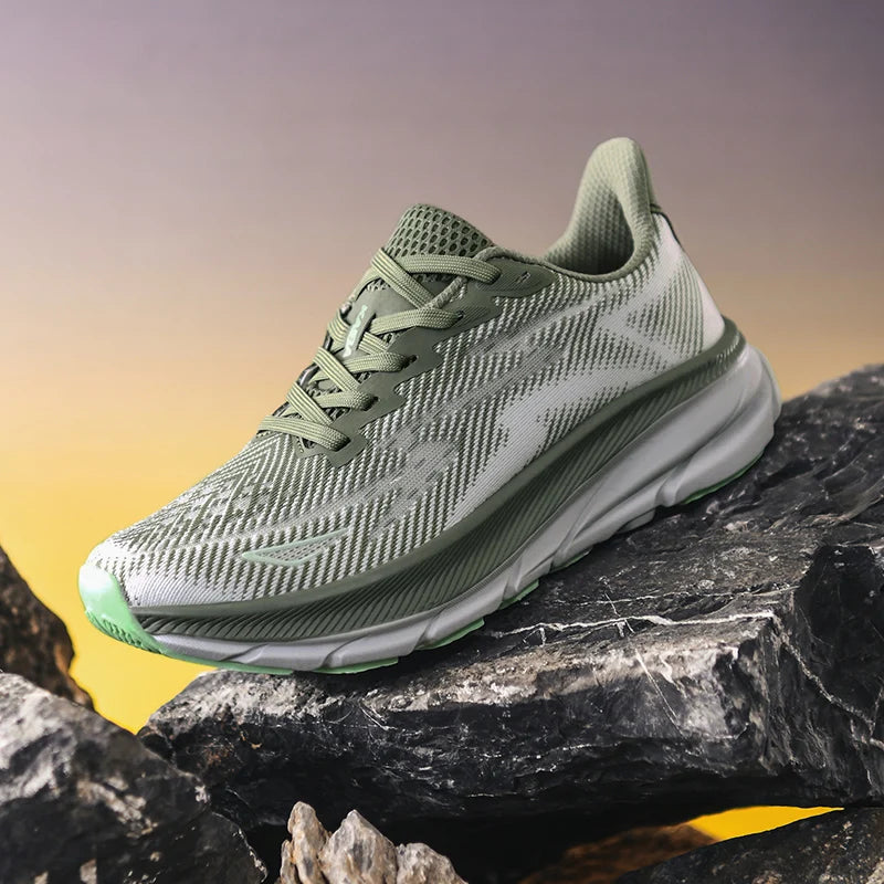 Running Shoes – Cushioning Breathable Mesh Off-Road Sneakers