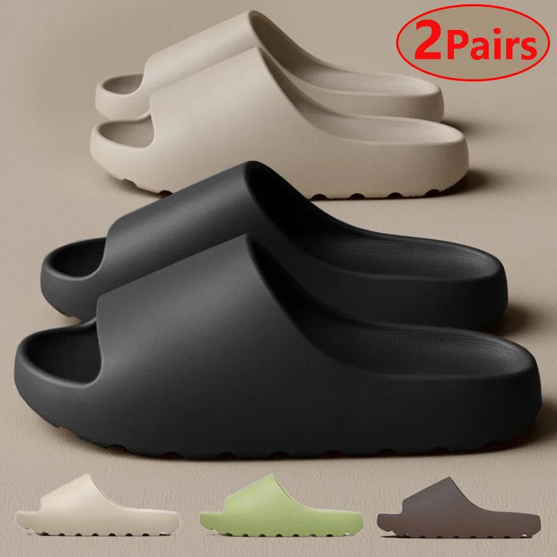 EVA Cloud Slippers – Thick Sole Non-Slip Slides for Men & Women