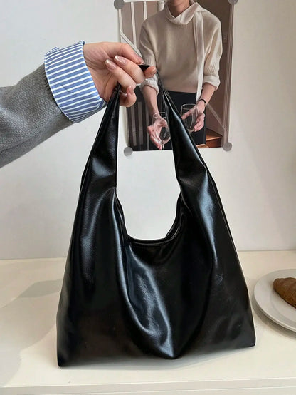 Large Capacity Woven Texture Women's Shoulder Tote Bag – Multifunctional Crossbody Handbag