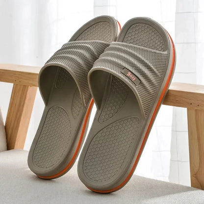 Pmoiste Soft Eva Bathroom Slippers Men Comfortable Designer Light Living Room Shoes Slip-On Not Slip