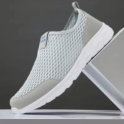 Men's Slip-On Mesh Sneakers Lightweight Breathable Casual Walking Shoes