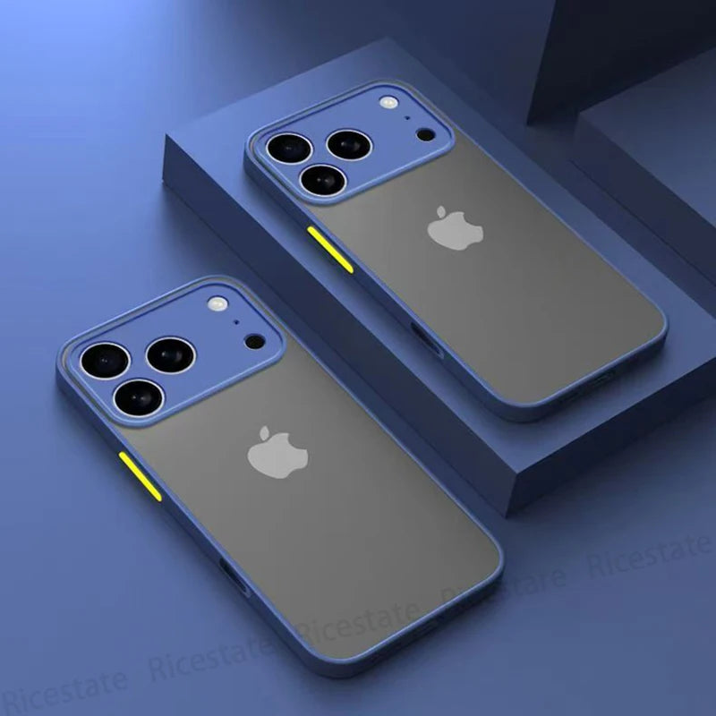 Armor Shockproof Matte Hard Case Iphone 17 Pro Max Air Cover Iphone17 Silicone Frosted Back