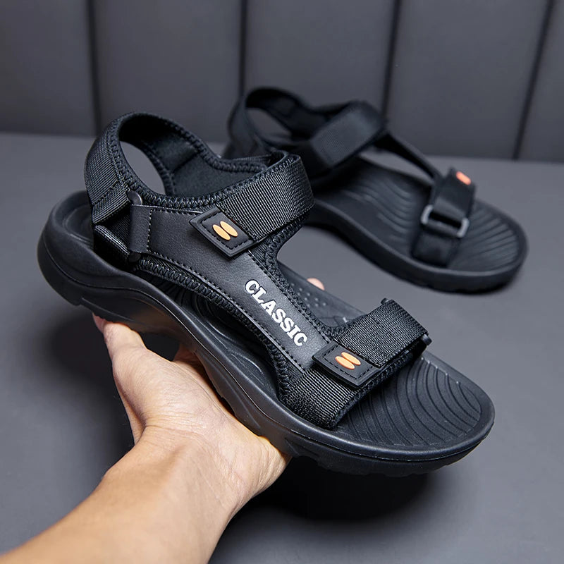 Men's Classic Sport Sandals Adjustable Velcro Strap Beach Outdoor