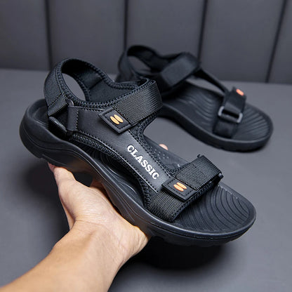 Men's Classic Sport Sandals Adjustable Velcro Strap Beach Outdoor