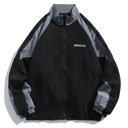 Men's Reflective Stripe Windbreaker Jacket Streetwear