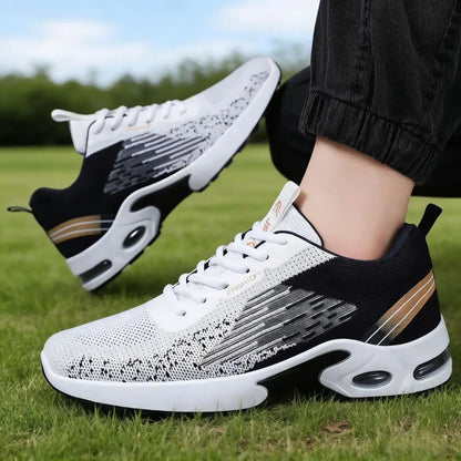 Men's Breathable Mesh Running Shoes with Air Cushion Support