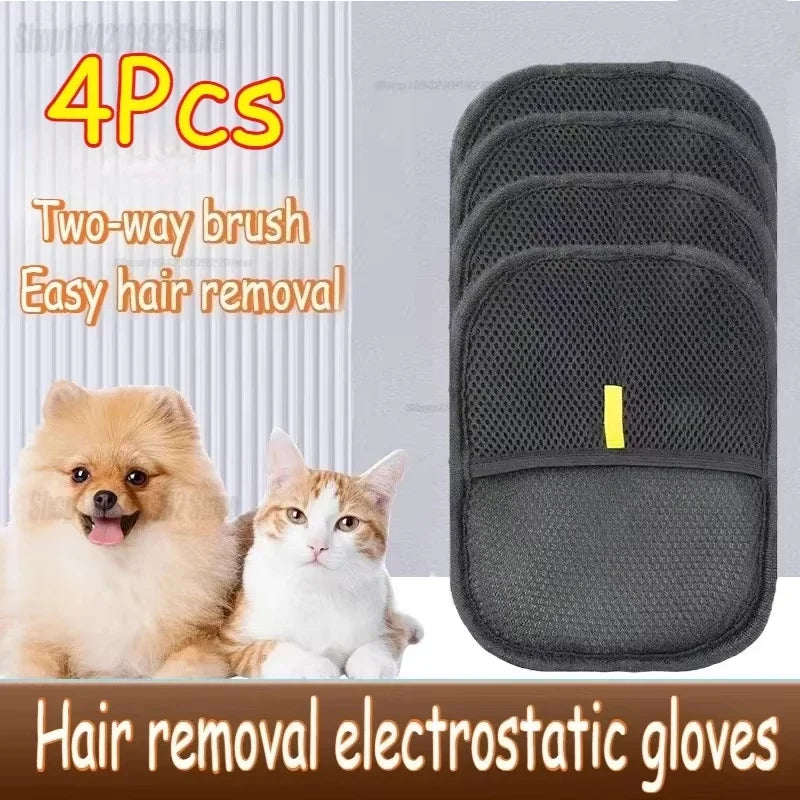Pet Hair Remover Glove – Double-Sided Deshedding Brush for Dogs & Cats
