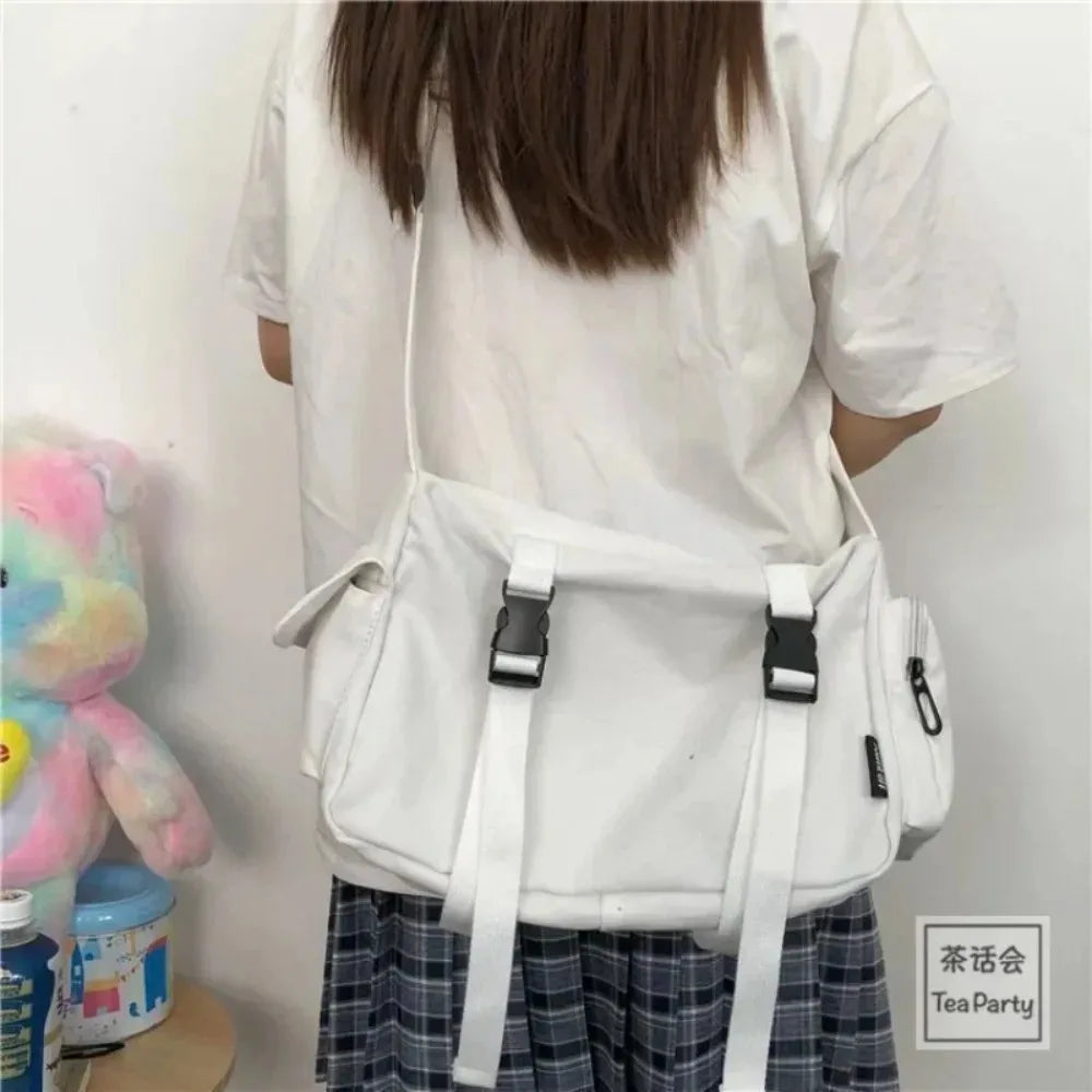 Canvas Crossbody Shoulder Bag – Large Capacity Casual Messenger