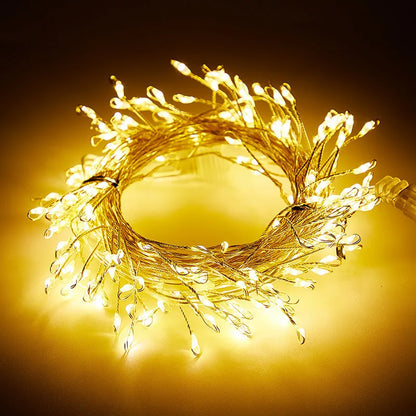 3 6 9m Usb Power Led Firecracker String Lights Remote Control Garland Fairy Wedding Party Garden