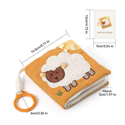 Montessori Baby Busy Box with Sensory Scarves & Cloth Toys