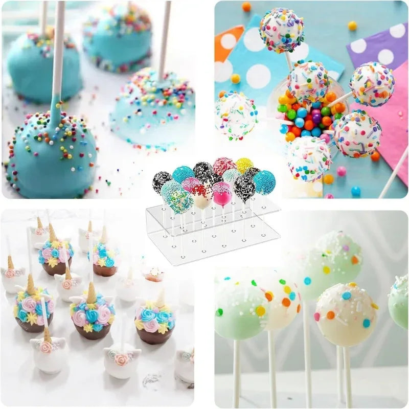 Acrylic Cake Pop Stand – Clear Candy Display Holder