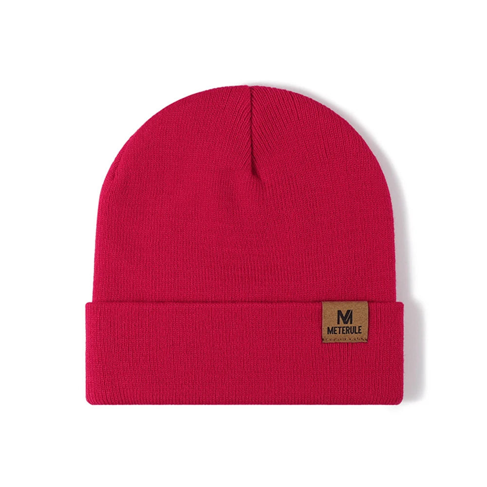 Winter Knit Cuffed Beanie – Warm Unisex Ski Hat