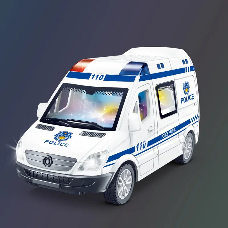 Pull Back Toy Car with Lights & Sound – 6-Door Simulation Model