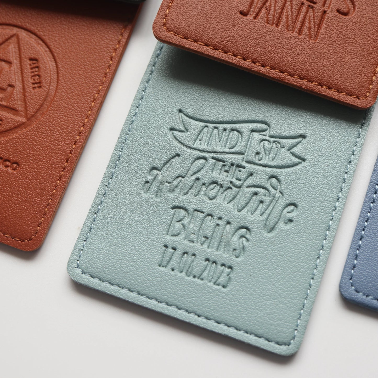Custom Logo Luggage Tag Card Wallet Passport Holder