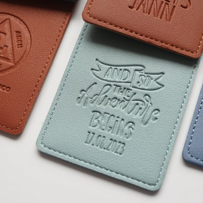 Custom Logo Luggage Tag Card Wallet Passport Holder