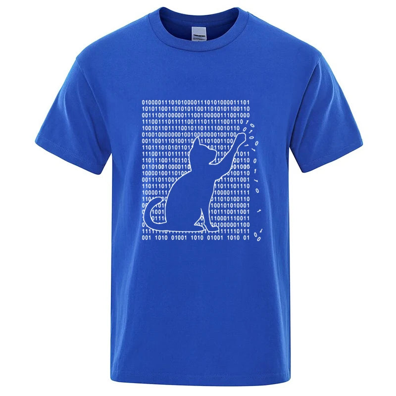Cool Cat Graphic T Shirt Funny Cotton Blend Tee