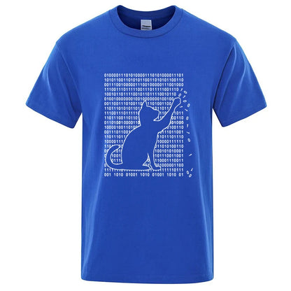 Cool Cat Graphic T Shirt Funny Cotton Blend Tee