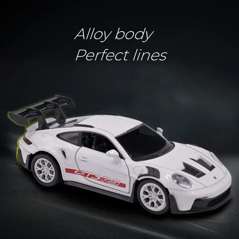 Porsche 911 GT3 RS Diecast Model Car – 1:36 Scale Metal Toy