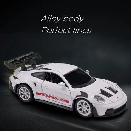 Porsche 911 GT3 RS Diecast Model Car – 1:36 Scale Metal Toy