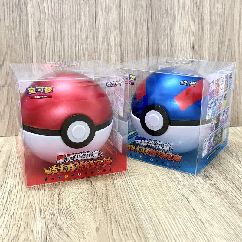 100 Original P0ke Ball Master Balls Premium Gift Box Pok M0n Cards Ptcg Simplified Chinese Pack