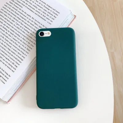 Case Iphone 7 8 Se 2020 2022 Shockproof Tpu Liquid Silicone Protective Phone Back Cover Soft - Soft