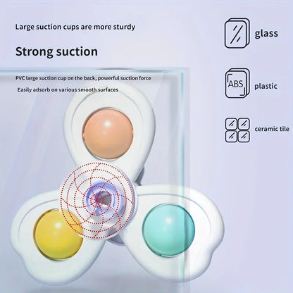 Suction Cup Spinner Toys for Baby Bath (3-Pack)