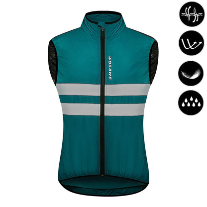 Cycling Windbreaker Jacket Men – Windproof Reflective Running Vest & Hooded Coat
