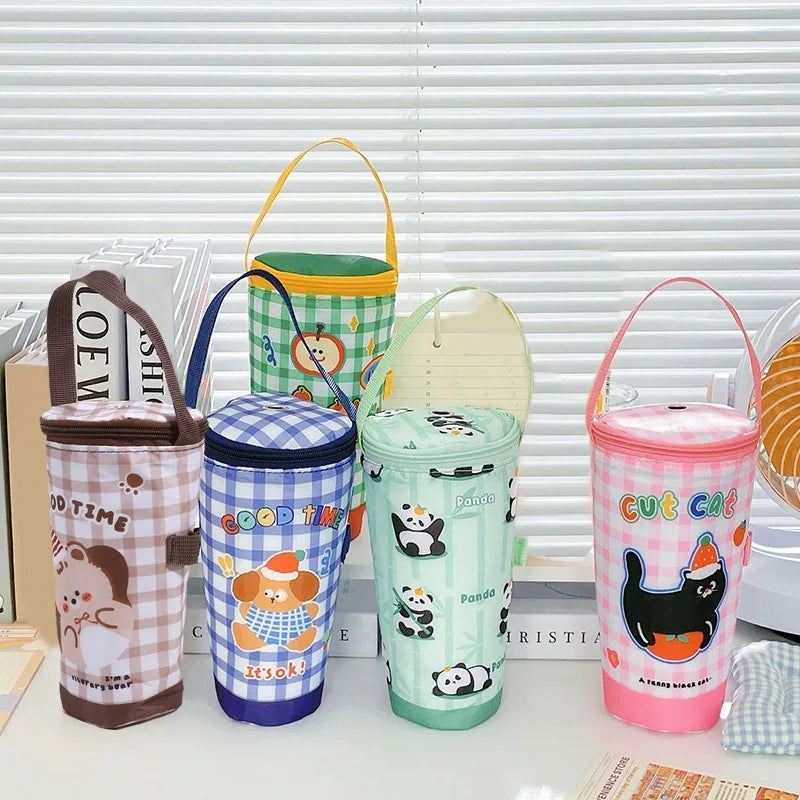Insulated Cup Carrier Tote Bag – Portable Drink Holder with Handle