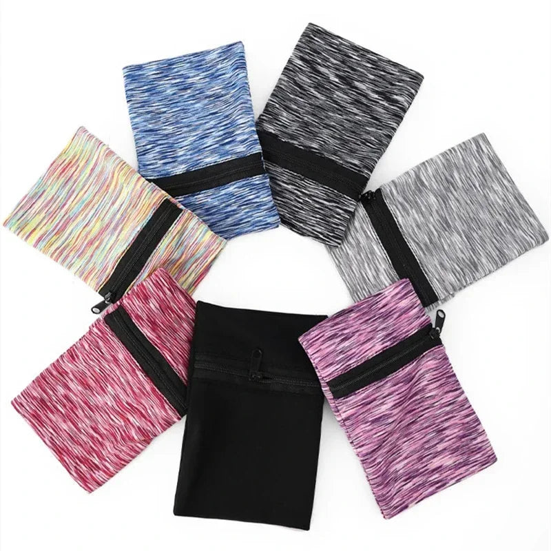 Wrist Wallet Pouch – Zipper Sports Running Wristband Bag