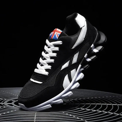 Men's Thick-Soled Fitness Sneakers – Cushioned Outdoor Running Shoes